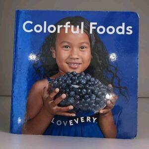 🍼Lovevery Baby Toddler Hardcover Montessori Board‎ Book, "Colorful Foods"